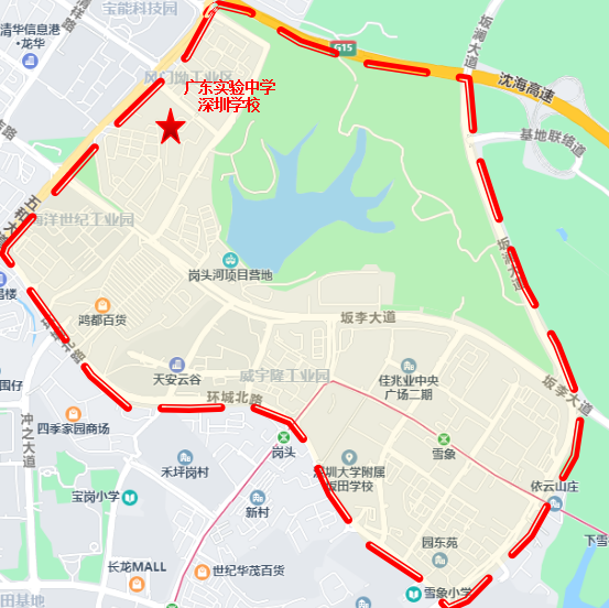 地址:坂田街道象塘路与风门路交汇处学区划分