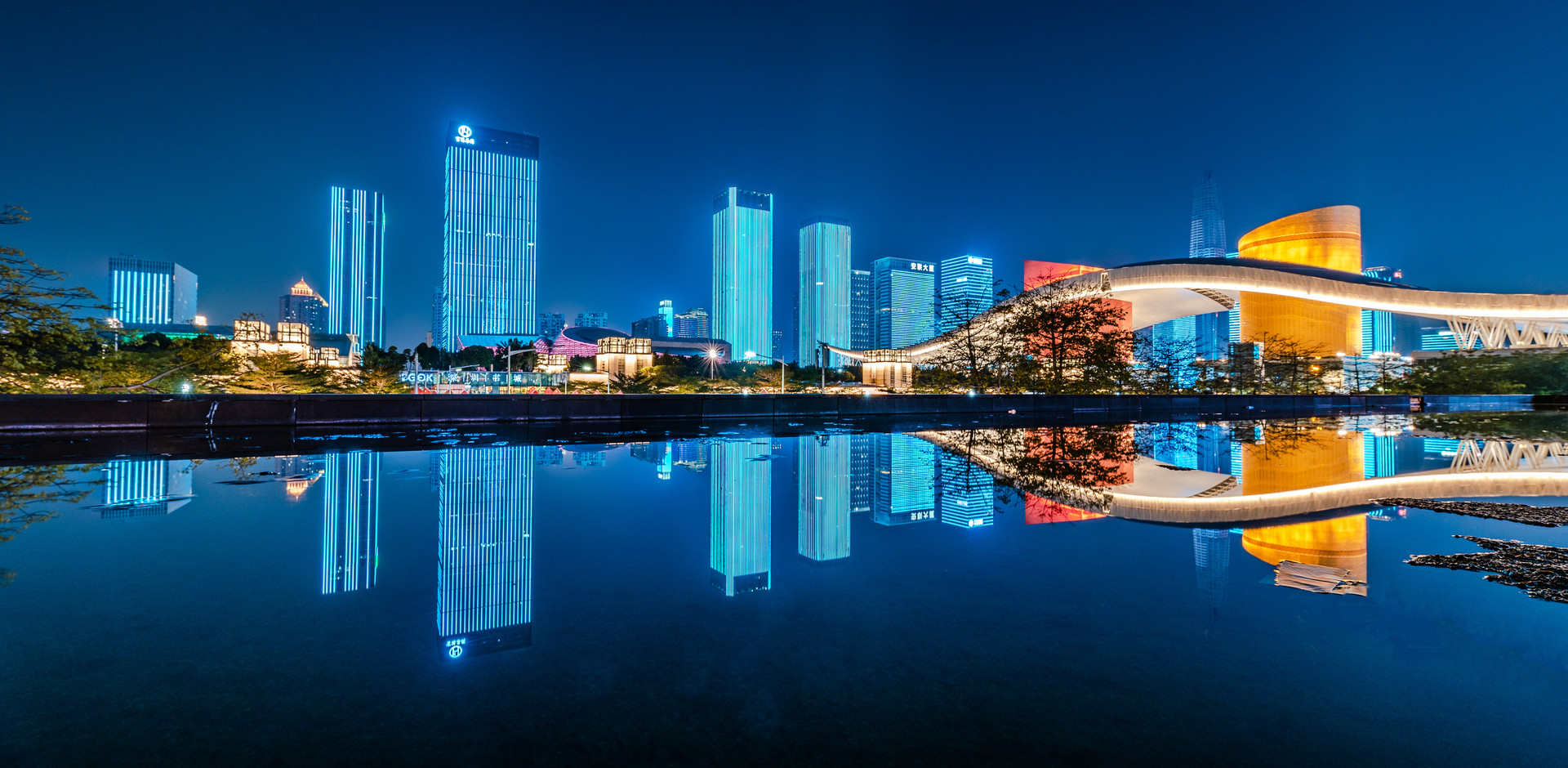 深圳市民中心灯光秀地铁哪个出口