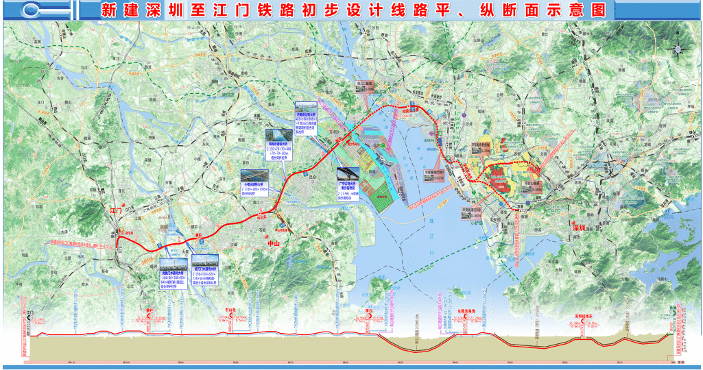 深江铁路最新线路图