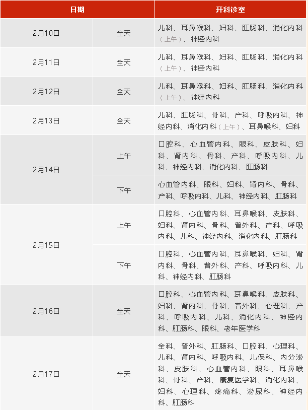2024年深圳医院春节放假安排汇总（更新中）