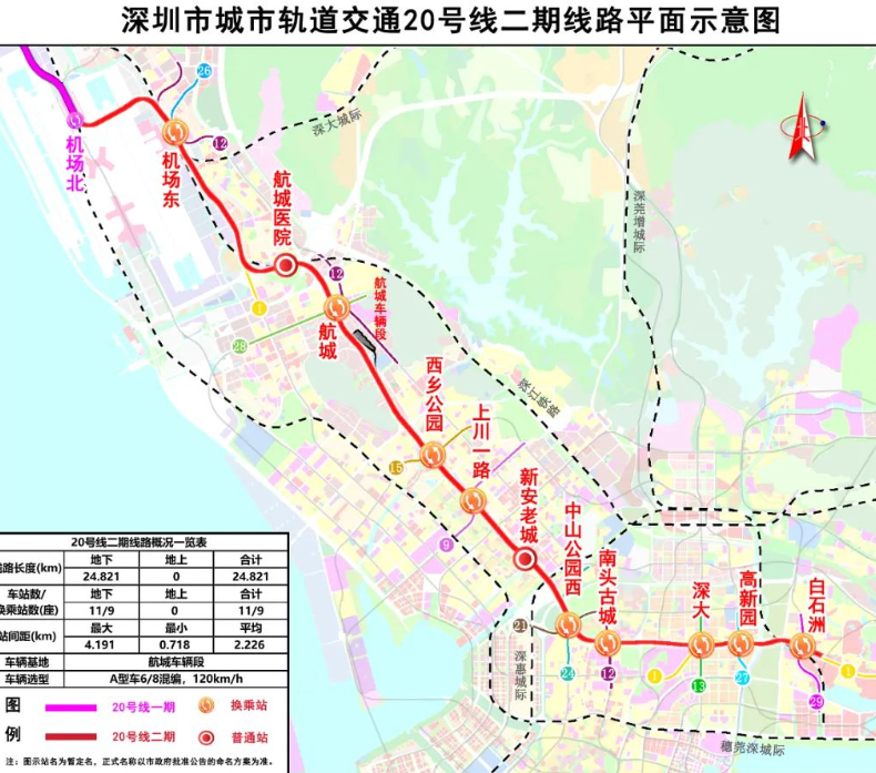 深圳地铁20号线二期建设最新消息